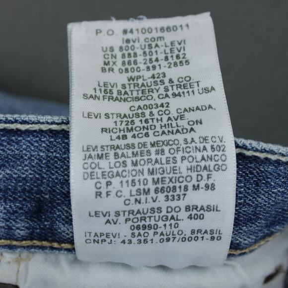 Levi’s 501 Jeans Vintage 90s Straight Leg Mens 42x32 Blue - Picture 3 of 10